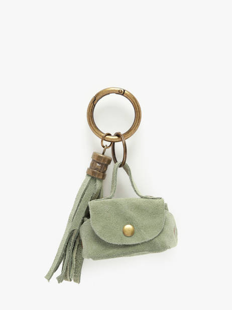 Sleutelhanger Leder Milano Groen velvet VE24112
